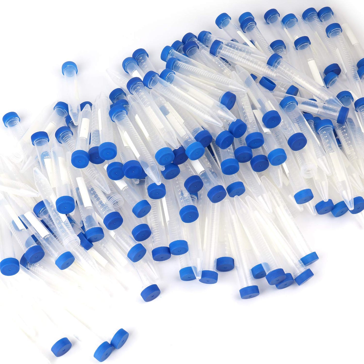 15ml Large Plastic Centrifuge Tubes, [50 count] (wont fit mini centrifuge)