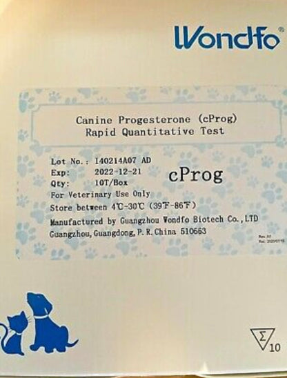 (No longer selling, No longer Supported or used by Breeders Hacks!) (Wondfo) progesterone (Serum/Plasma) Test strips