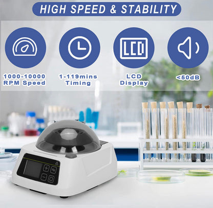 *Upgraded* Deluxe laboratory, Mini Centrifuge