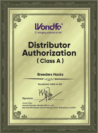 (No longer selling, No longer Supported or used by Breeders Hacks!)… Wondfo Finecare